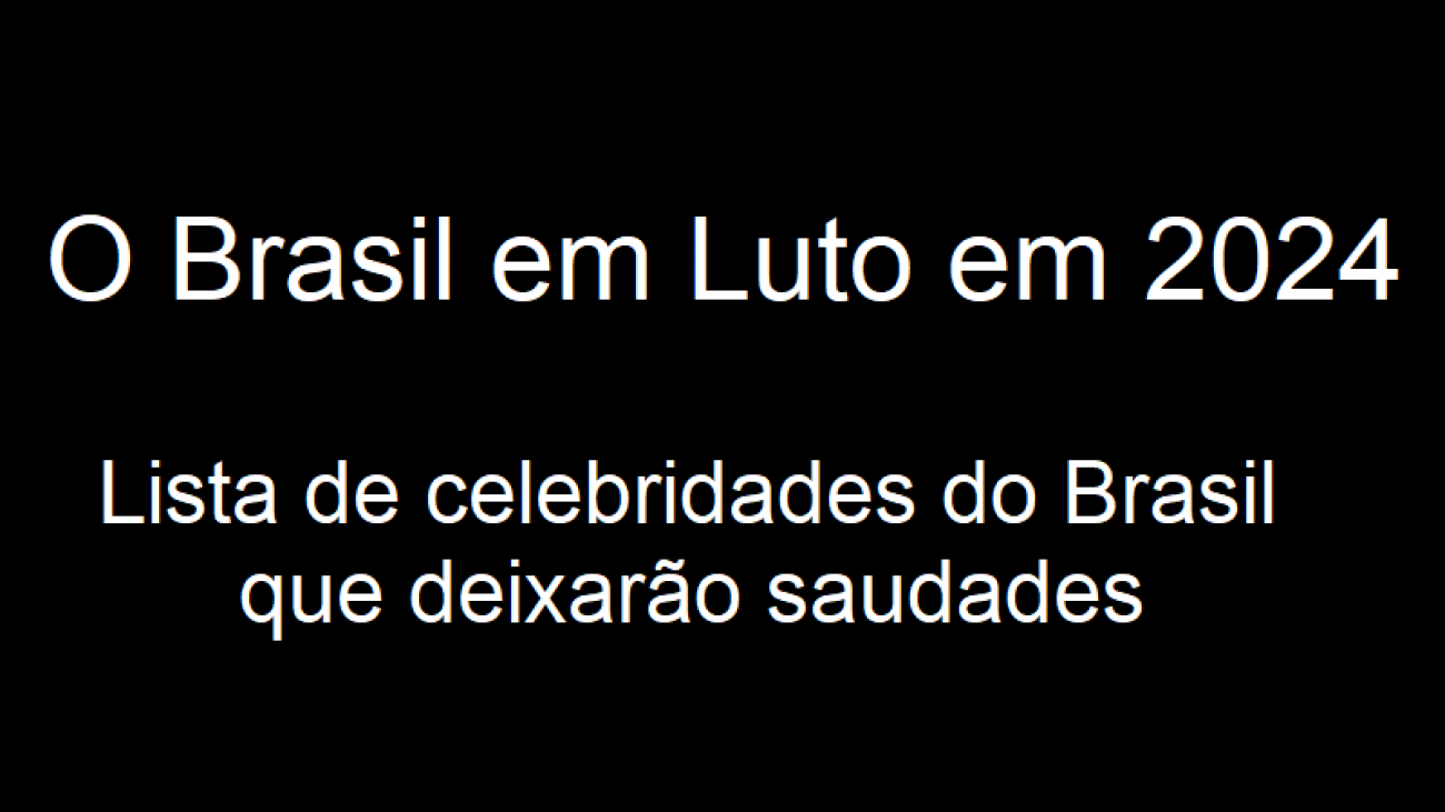 Brasil de Luto